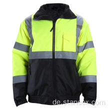 OSHA hohe Sichtweite Winter wasserdichte Sicherheitsjacke im Winter